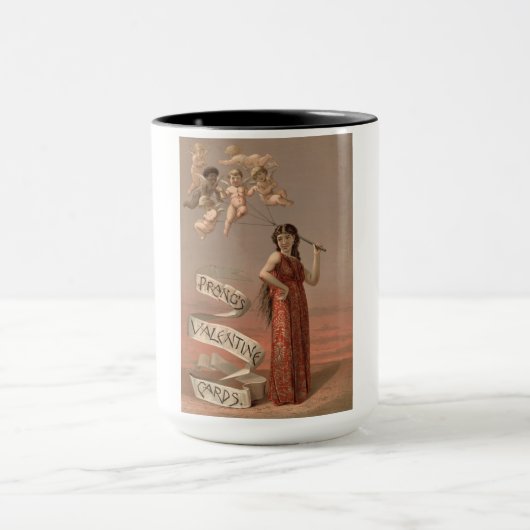 Prang's Valentijnkaarten AD, vrouw & cherubijnen Mok (Midden)