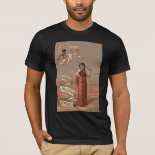 Prang's Valentijnkaarten AD, Vrouw & Cherubijnen T-shirt