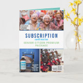 Prank Senior Pakket Kerstmis, Custom Hond Foto Kaart (Gele Bloem)