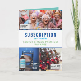 Prank Senior Pakket Kerstmis, Custom Hond Foto Kaart