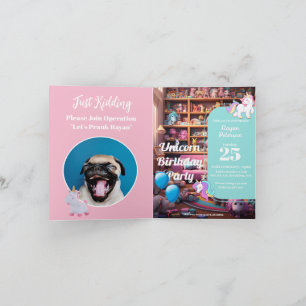 Prank Verjaardag Uitnodigen, Eenhoorn Liefde, Cust