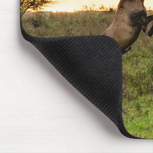 Pranking wild paarden mousepad muismat (Hoek)