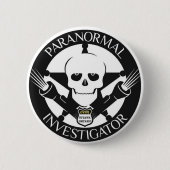 Pranormal Investigator Button Badge (Voorkant)