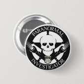 Pranormal Investigator Button Badge (Voorkant /achterkant)