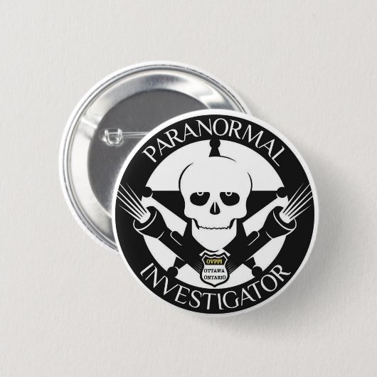 Pranormal Investigator Button Badge (Voorkant /achterkant)