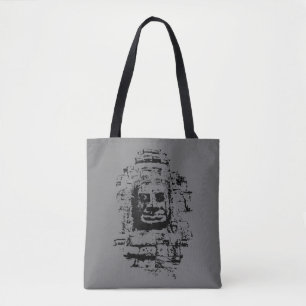 Prasat Bayon Face (Aangepaste kleuren) Tote Bag