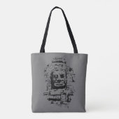 Prasat Bayon Face (Aangepaste kleuren) Tote Bag (Achterkant)