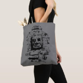 Prasat Bayon Face (Aangepaste kleuren) Tote Bag (Dichtbij)