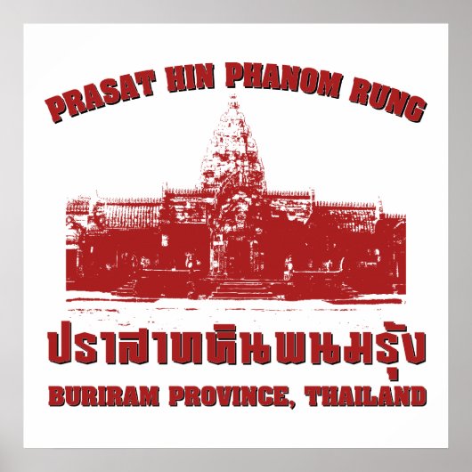 Prasat Hin Phanom Rung, Buriram, Isaan, Thailand Poster (Voorkant)