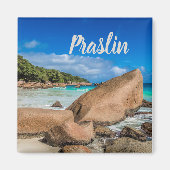 Praslin Seychellen Anse Lazio Beach gift Magneet (Voorkant)