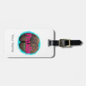 Praslin Seychellen Indische Oceaan  souvenir Bagagelabel (Voorkant horizontaal)