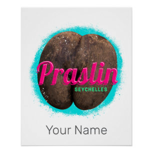 Praslin Seychellen Indische Oceaan  souvenir Perfect Poster
