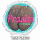 Praslin Seychellen Indische Oceaan  souvenir Sticker (Voorkant)