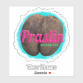 Praslin Seychellen Indische Oceaan  souvenir Sticker (Vel)