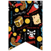 Prate Treasure Party Bunting Vlaggen Vlaggetjes (Eerste vlag)