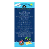 Praten als een piraat Dag Zinnen Blauw Donker Blau Reclamekaart (Voorkant)