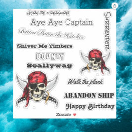 praten als een Pirate Legend Sticker