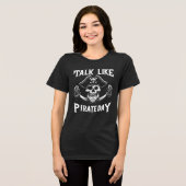 Praten als Pirate Day T Shirt Design (Voorkant volledig)