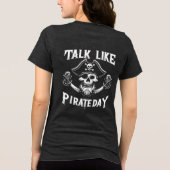 Praten als Pirate Day T Shirt Design (Achterkant)
