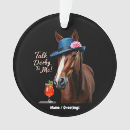 Praten Derby To Me Grappig Racing Paard Quote Ornament