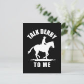 Praten Derby To Me - Paardenrennen Briefkaart (Staand voorkant)