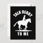 Praten Derby To Me - Paardenrennen Briefkaart (Voorkant / Achterkant)