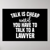 Praten is goedkoop poster (Voorkant)