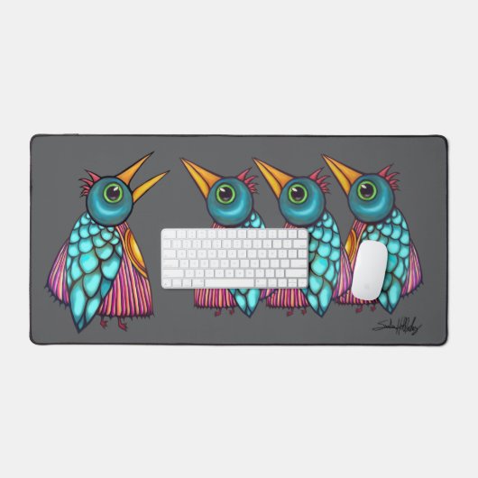 Praten met de vogels bureaumat (Keyboard & Muis)