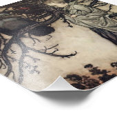“Praten met de vogels” door Arthur Rackham Foto Afdruk (Hoek)