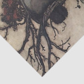 “Praten met de vogels” door Arthur Rackham Tissuepapier (Detail)