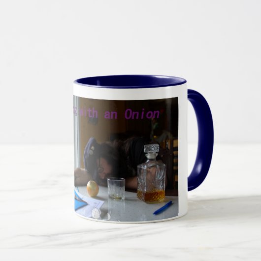 Praten met een ui-Mok Mok (Voorkant rechts)