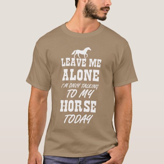 Praten met mijn Paardendag Meisjes Vrouwen Paarden T-shirt (Voorkant)