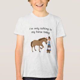 Praten met paardenjongen Tri-Blend shirt