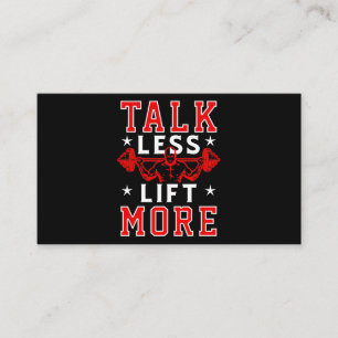 Praten Minder Lift Meer Bodybuilding Gewichtstrain Visitekaartje