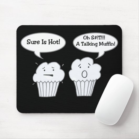 Praten Muffin Joke Mousepad Muismat (Met muis)