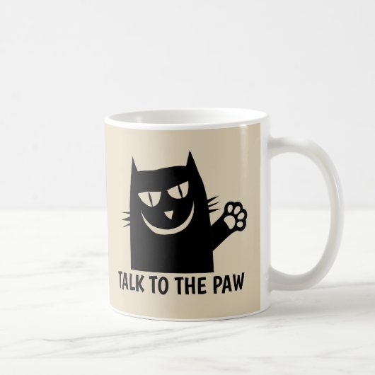 PRATEN NAAR DE KoffieMuggen van PAW CAT Koffiemok (Rechts)