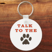 PRATEN NAAR DE PAW SLEUTELHANGER (Voorkant)