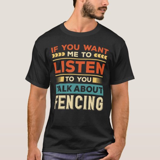 Praten over afschermen t-shirt (Voorkant)