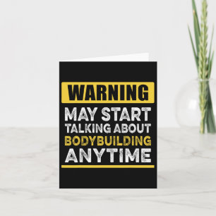 Praten over bodybuilding Anytime Funny Bodybuild Kaart