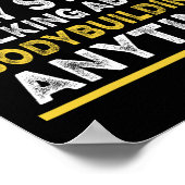 Praten over bodybuilding Anytime Funny Bodybuild Poster (Hoek)