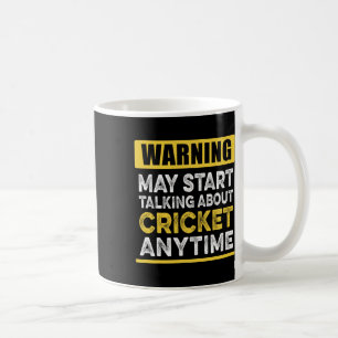 Praten over cricket altijd grappige cricketspeler koffiemok
