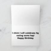 PRATEN PAARD ZEGGEN WHOA-30? FIJNE VERJAARDAG KAART (Binnen)