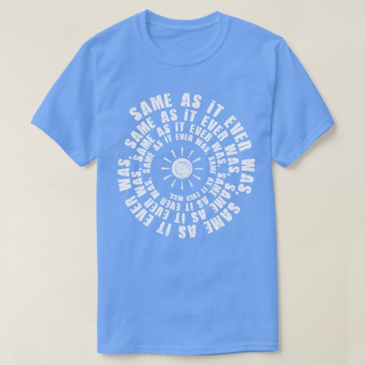 Pratende hoofden hetzelfde als ooit t-shirt (Design voorkant)