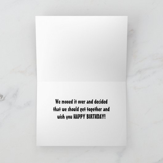 PRATENDE KOEIEN MAKEN EEN GEWELDIGE KAART VOOR DE  (Binnen)