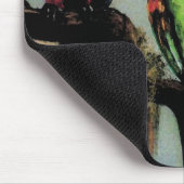 Pratende papegaaien ~ Mousepad Muismat (Hoek)