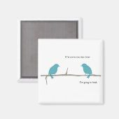 Pratende vogels magneet (Voorkant / Achterkant)