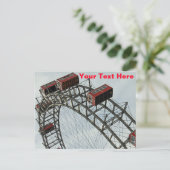 Prater Ferris Wiel, Wenen, Oostenrijk Briefkaart (Staand voorkant)