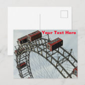 Prater Ferris Wiel, Wenen, Oostenrijk Briefkaart (Voorkant / Achterkant)