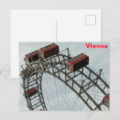 Prater Ferris Wiel, Wenen, Oostenrijk Briefkaart (Voorkant / Achterkant)