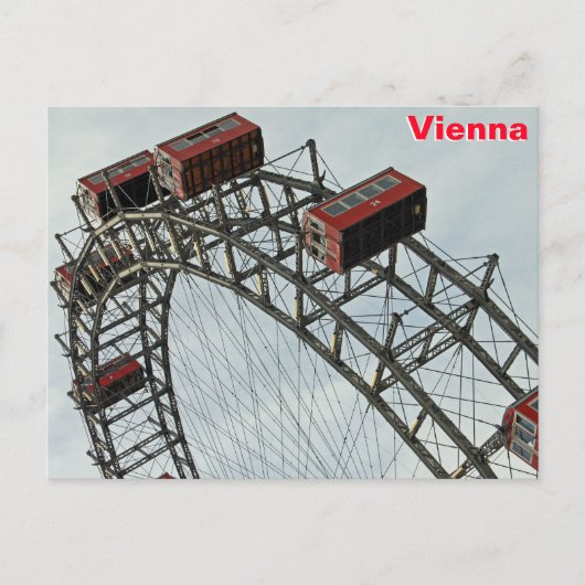 Prater Ferris Wiel, Wenen, Oostenrijk Briefkaart (Voorkant)